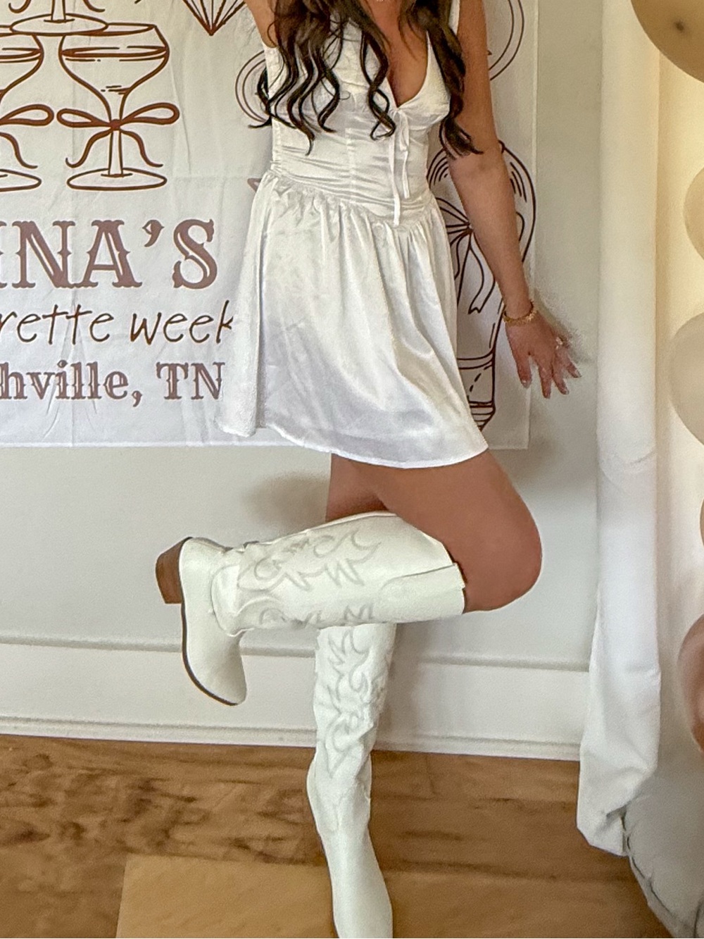 Princess Polly White Satin Mini Dress